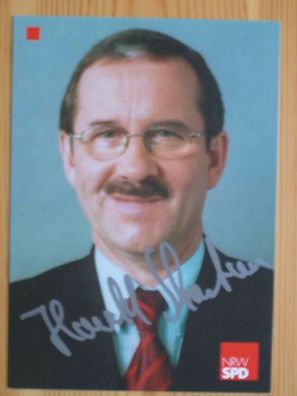 SPD NRW Minister Harald Schartau - handsign. Autogramm!