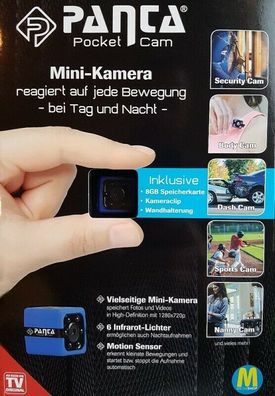 Pocket Mini-Kamera Camera Body Cam Security Dash Sports Cam Nanny Cam Spion Neu