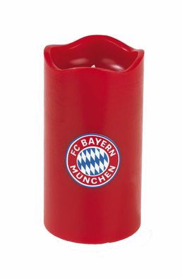 FC BAYERN München LED-Echtwachskerze - Mit rotierender FC Bayern-Logo-Projektion