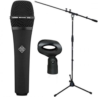 Telefunken M80 Black Mikrofon + Mikrofonständer