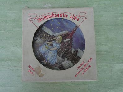 Weihnachtsteller 1984 Sterntaler Nürnberg Plankenhammer Bavaria mit OVP