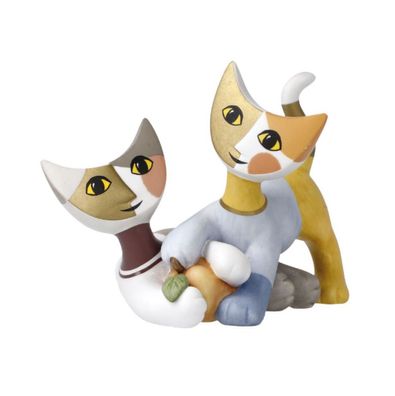 Goebel Figur Rosina Wachtmeister - "Giro e Ludica"- Katzenfiguren Porzellan Sale
