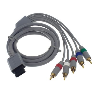 Smartfox TV AV Video Audio Kabel | 1,8m | grau | 5-Chinch Komponenten HD Kabel | ...