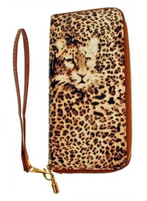 Leopard Katze, Tiger, Panther Geldbörse, Geldbeutel, Etui Brieftasche Portemonnaie