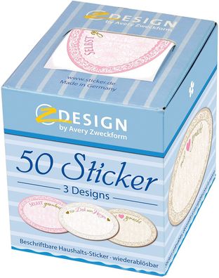 AVERY Zweckform 56861 Marmelade Sticker auf Rolle 50 Stück (Etiketten, Aufkleber, ...