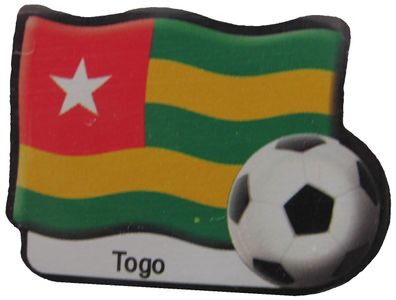 Aral - Fußball Magnet - Togo - Nationalflagge & Ball