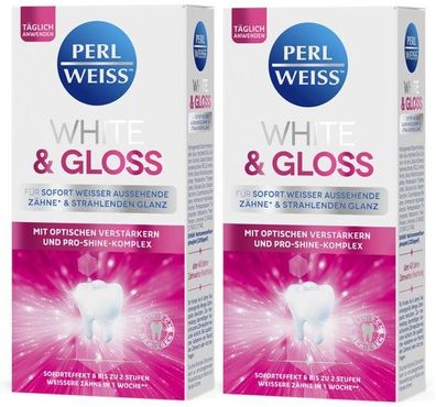 Perlweiss White & Gloss Zahncreme 2er-Pack