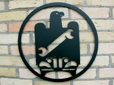 KFZ Zunftzeichen aus 3mm Stahl von 50cm-90cm Logo, Deko, Werkstatt, Geschenk
