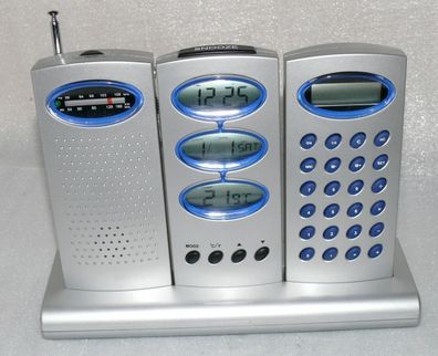 Artek 3IN1 Station Digitale Uhr Wecker Alarm Kalender Radio Tuner Taschenrechner