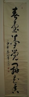 Kalligrafie Japanische Malerei Kakemono hanging scroll painting calligraphy 5787