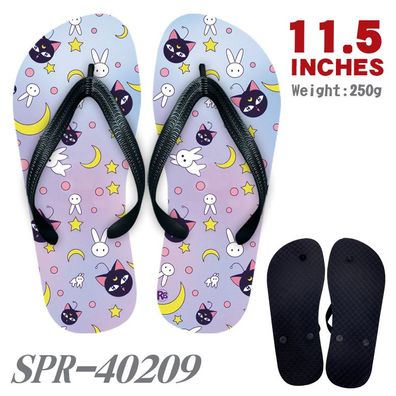 Sailor Moon#09 Drucken Flip Flops Herren Damen Slippers Strandschuhe Größe38-43