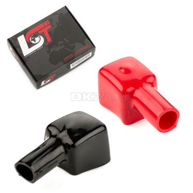 Batteriepol Abdeckung Set rot schwarz für ALFA ROMEO FIAT LANCIA SUBARU