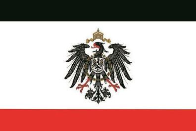 Aufkleber Fahne Flagge Kaiserreich mit Adler in verschiedene Größen