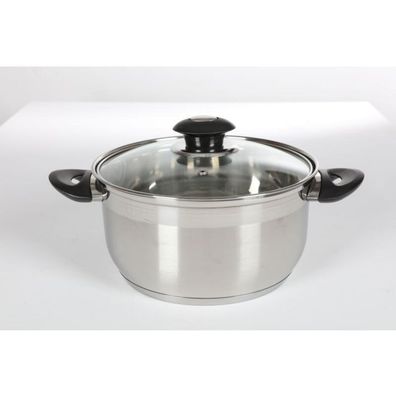 Edelstahl Karat Bratentopf 24 cm 5,5 L Kochen Küchen Herd Induktion Mahlzeit