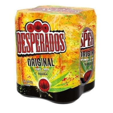 12 Dosen 500ml Desperados Tequila mit 6 % Alc