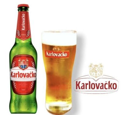 12 Flaschen Karlovacko Bier aus Kroatien