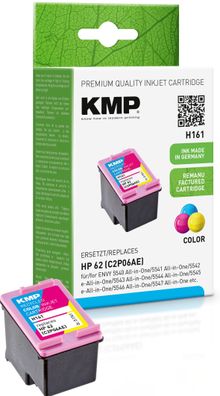 KMP H161 farbig Tintenpatrone ersetzt HP ENVY HP 62 (C2P06AE)