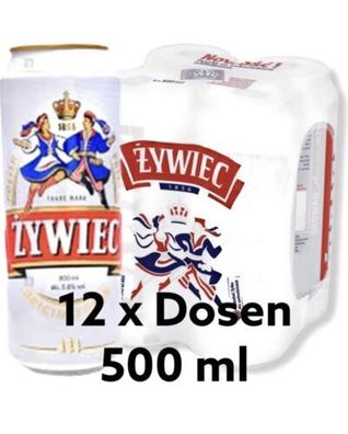 12x Bier "Zywiec" 5,6% Originalny 0,5l Dose ???? Pivo Beer