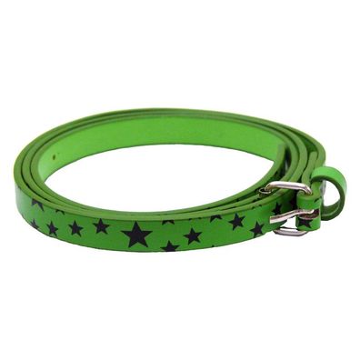 Acid Green Cyber Gürtel mit Sternen Aufdruck