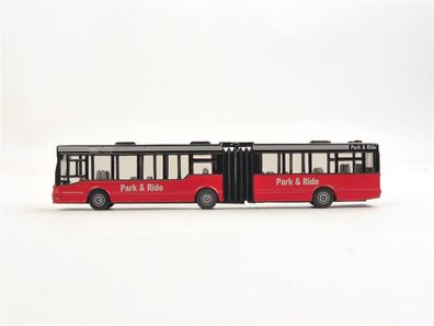 E439 Siku H0 1617 Modellauto Bus Gelenkbus MAN "Park & Ride" rot-schwarz 1:87