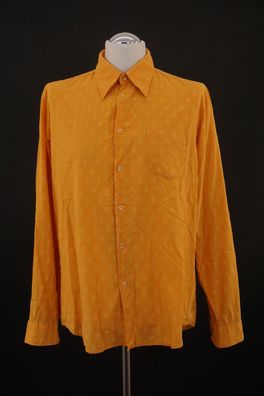 HUGO BOSS ORANGE Hemd Freizeithemd L orange kariert Langarm Kentkragen B282