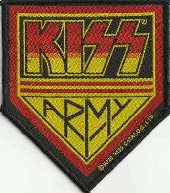 Kiss Army Badge gewebter Aufnäher woven Patch