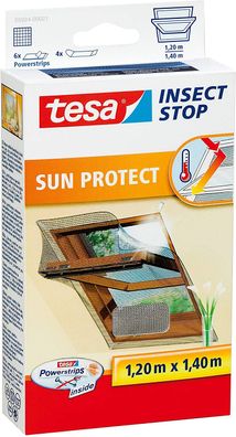 tesa Fliegengitter Comfort Klettband für Dachfenster, mit Sonnenschutz, anthrazit ...
