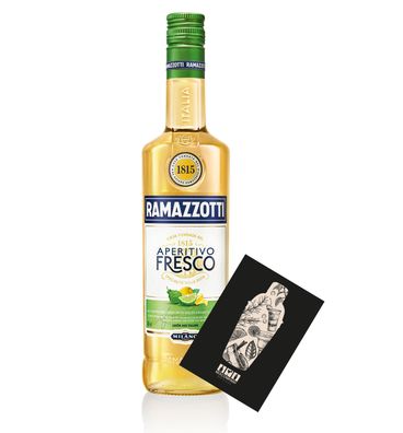 Ramazzotti Fresco Aperitivo 0,7L (15% Vol) Aromen von Bergamotte und Zitrone- [