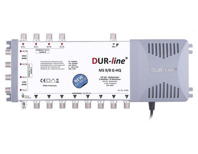 DUR-line Multischalter MS 9/8 G-HQ bis 8 Teilnehmer 2 Satelliten