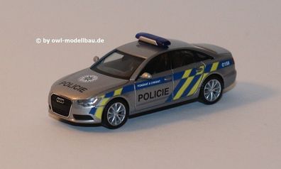 Herpa 094429 - Audi A6 Limousine - Polizei Prag. 1:87
