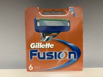 6 Gillette Fusion Rasierklingen im Blister ohne OVP mit Seriennummer