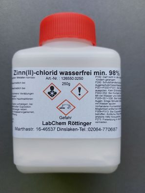Zinn(II)-chlorid Zinndichlorid Zinnchlorid wasserfrei reinst 250g