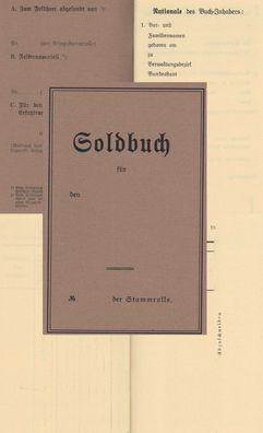 schöner Nachdruck eines Soldbunchs WKI blanko