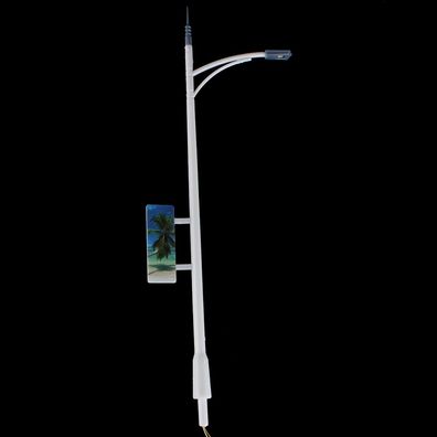 10 Stk Modellbau Straßenlaternen 1zu87 Led Beleuchtung Werbetafel Lampen (0,37€/1Stk)