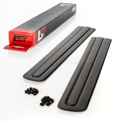 2x Zierleiste Schutzleiste Türleiste Seitenleiste schwarz vorne LR für FIAT 500L
