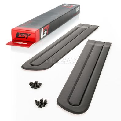 2x Zierleiste Schutzleiste Türleiste Seitenleiste schwarz HL HR für FIAT 500L