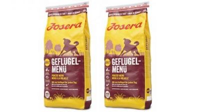 Josera Geflügel-Menü Trockenfutter für Hunde - Sparpaket: 2 X 15 kg Doppelpack