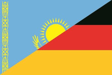 Aufkleber Fahne Flagge Kasachstan - Deutschland in verschiedene Größen