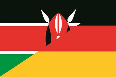 Aufkleber Fahne Flagge Kenia - Deutschland in verschiedene Größen