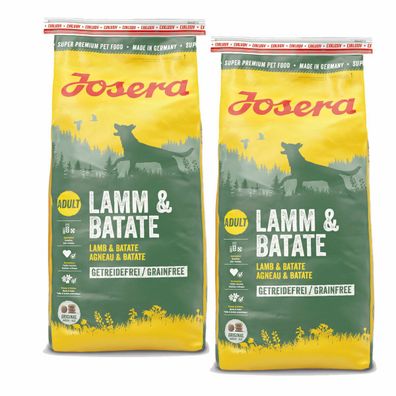 Josera Lamm & Batate Trockenfutter für Hunde Sparpaket: 2 x 15kg Doppelpack