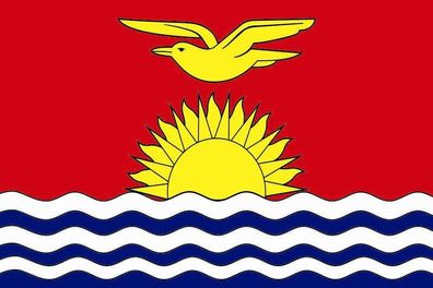 Aufkleber Fahne Flagge Kiribati in verschiedene Größen