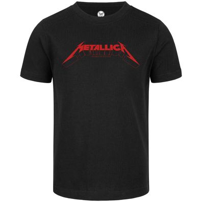 Metallica Red Logo - Kinder T-Shirt 100% offizielles Merch 100% Baumwolle (Bio)