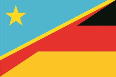 Aufkleber Fahne Flagge Kongo Dem. Republik - Deutschland in verschiedene Größen