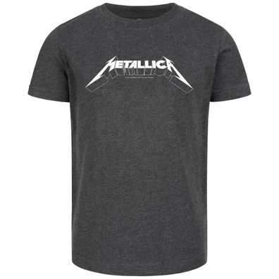 Metallica charcoal Logo Kinder T-Shirt 100% offizielles Merch 100% Baumwolle (Bio)