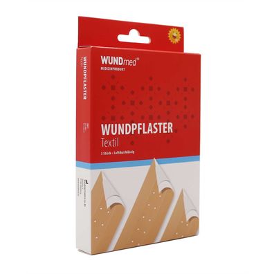 WUNDmed® Wundpflaster Textil 0,5 m x 6 cm 3 Stück/ Packung