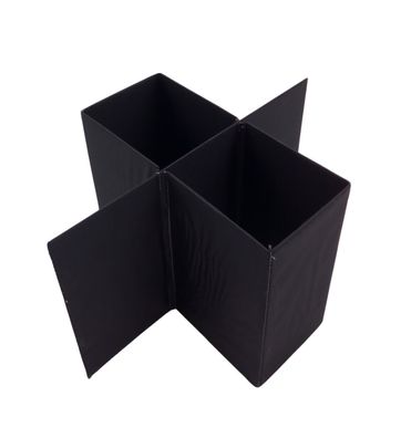 Flascheneinsatz faltbar schwarz für Faltboxen