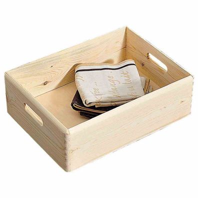 Allzweck-Kiste aus Kiefernholz 40x30x14cm Aufbewahrungskiste Aufbewahrungsbox