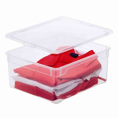 Aufbewahrungsbox "Clear Box" 9 l mit Deckel, 40 x 33,5 x 8,5 cm