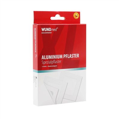 WUNDmed® Aluminium-Pflaster 75 x 75 mm 3 Stück/ Packung