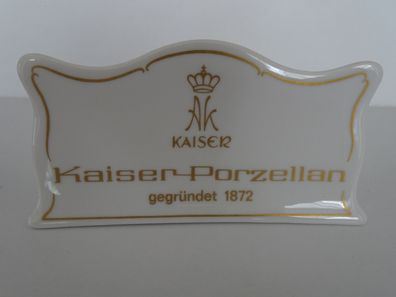 alte Porzellanaufsteller Schild Bodenmarke AK Kaiser Porzellan 1872 - Auswahl -